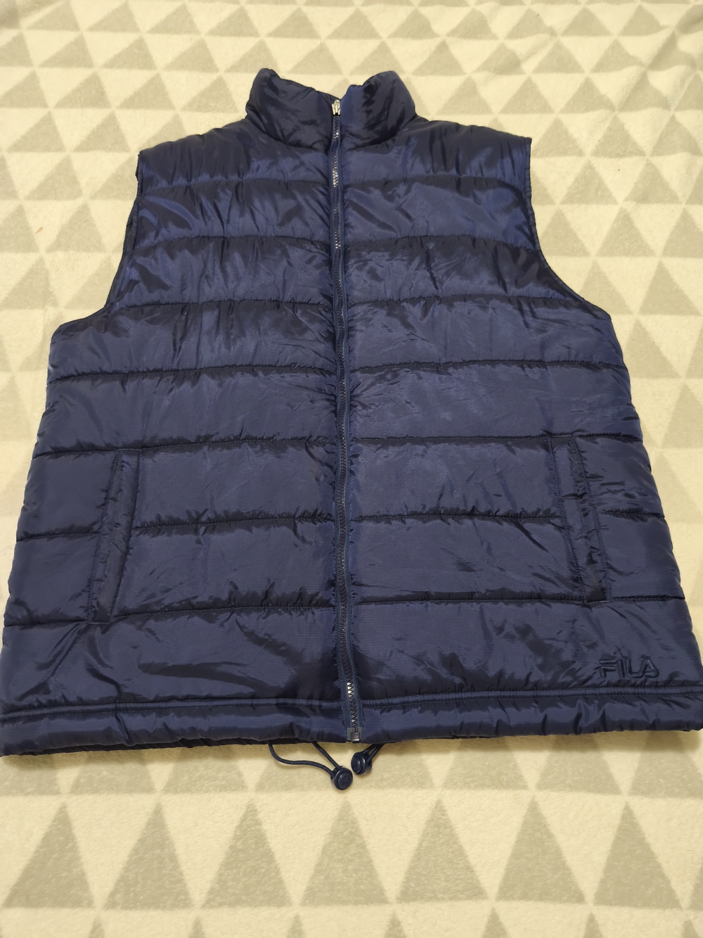 FILA Men's Navy Quilted Puffer Vest